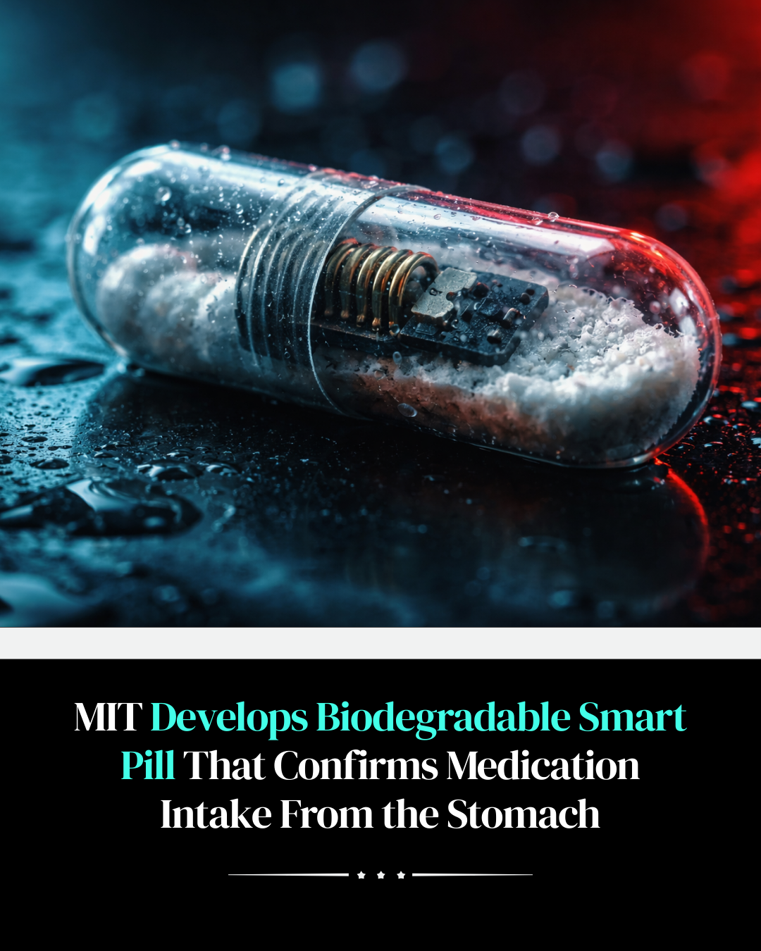 Biodegradable smart pill technology confirming medication ingestion